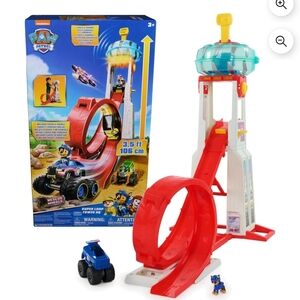 PAW Patrol Rescue Wheels Super Loop Tower HQ with Lights Sounds Vehicle & Figure